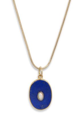 CHILD OF WILD Lunaris Lapis & Opal Pendant Necklace in Gold at Nordstrom