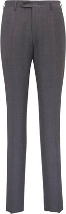 Canali Pantaloni dritti con pieghe - Grigio