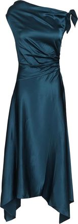 Staud Portia Jurk - Dames - Feestkleedjes - Blauw - 2XS - Polyester - Kleedjes