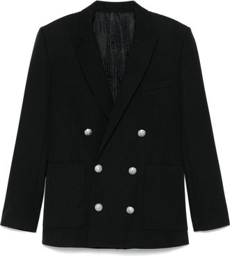 Balmain Wool Blazer - Mens - Cotton/Viscose/Virgin Wool