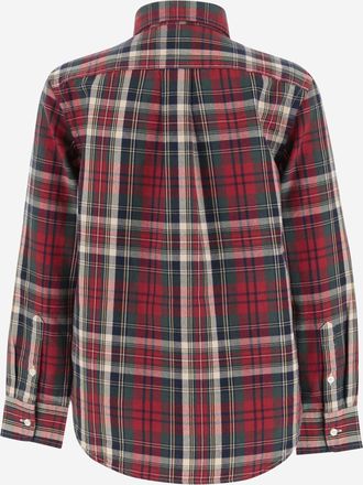Polo Ralph Lauren Boys Cotton Shirt With Check Pattern