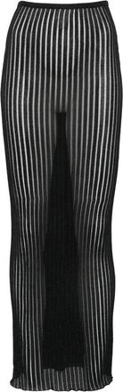 Dondup Sheer-knit Maxi Skirt