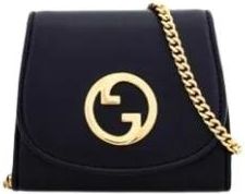 Gucci Blondie Chain Wallet - Dames - Schoudertassen - Zwart - ONE Size - Leer - Tassen