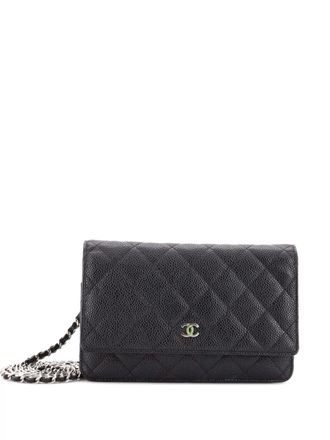 Chanel Wallet on Chain Quilted Caviar crossbody bag - Black
