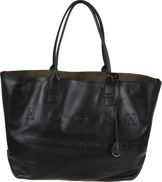 Hogan Tassen, Dames, Zwart, ONE Size, Zwarte Schoudertas Stijlvol Accessoire