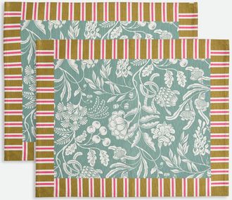 La Redoute Interieurs Set van 2 bedrukte placemats, katoen, LINDA