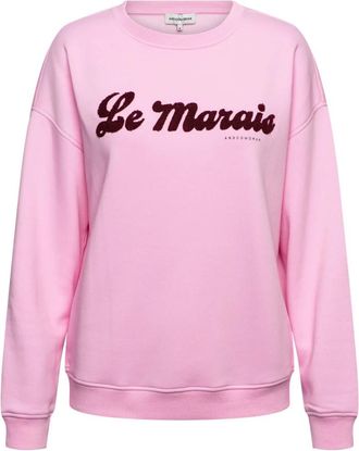 &Co Woman Le Marais Sweater - Dames - Sweatshirts - Roze - XL - Katoen - Hoodies & sweatvesten