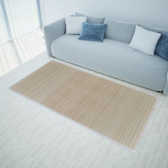 vidaXL Vidaxl - Alfombras Rectangulares De Bamb&uacute; Natural 4 Unidades 120x180 Cm