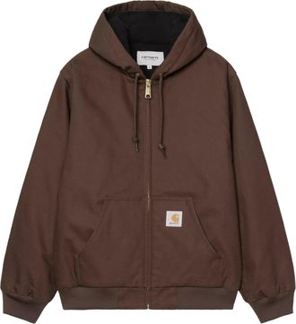 Carhartt Work in Progress Brown Active Adjustable Hood Cotton Jacket