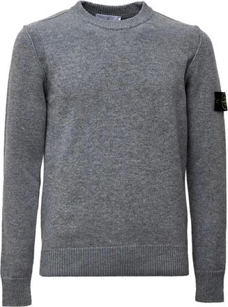 Stone Island Truien & Vesten, Heren, Grijs, XL, Wol, Maglia RWS