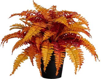 Nearly Natural 24In Autumn Artificial Fall Boston Fern Plant
