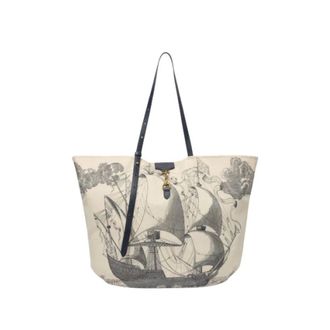 Inou&iuml; Editions Tassen, Dames, Beige, ONE Size, Leer, Grand sac shopping