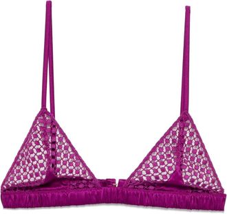 Kiki De Montparnasse Reggiseno con lavorazione pointelle - Viola
