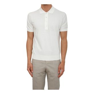 Paolo Pecora Polo Shirts, male, White, Size: 3XL Maglia A Polo