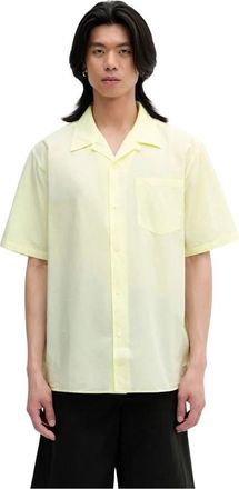 Norse Projects Shirts - Heren - Korte mouwen Overhemden - Geel - XL - Overhemden