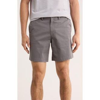 14th & Union Wallin Stretch Twill Chino Shorts in Grey Castlerock at Nordstrom Rack, Size 30