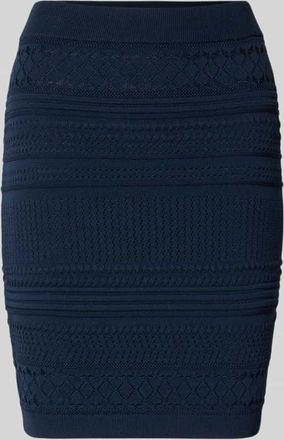 Guess Strickrock mit elastischem Bund Modell MICHELLE in Marine, Gr&ouml;&szlig;e XL
