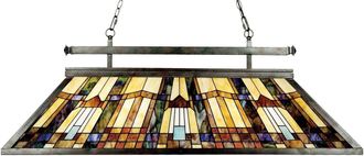 Loops 3 Bulb Chandelier Hanging Pendant LIght Valiant Bronze LED E27 100W Bulb