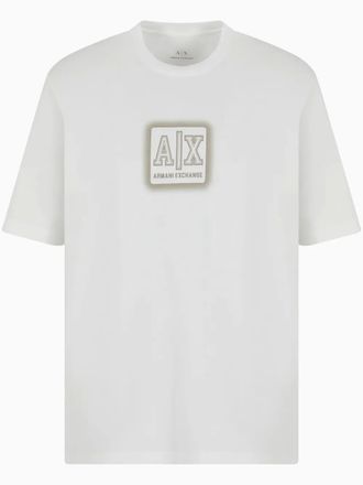 A|X Armani Exchange logo-print T-shirt - men - Cotton - M - White