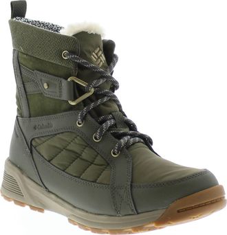 Columbia Womens Meadows Shorty Omni-Heat Winter Boot In Green
