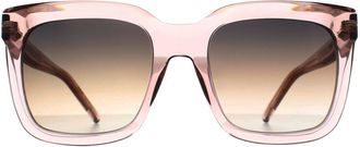 HUGO BOSS Square Womens Transparent Rose Grey Brown Gradient 1656/S - Pink - One Size