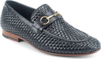Warfield & Grand Durand Woven Bit Loafer in Black at Nordstrom, Size 10.5