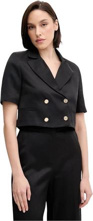 Gaud&igrave; Linnenmix Blazer - Dames - Blazers - Zwart - XS - Linnen - Jassen