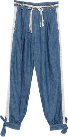 Zimmermann Pantaloni con coulisse - Blu