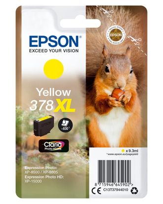 Epson Squirrel 378xl Cartucho De Tinta 1 Pieza(s) Original Alto Rendimiento (xl) Amarillo