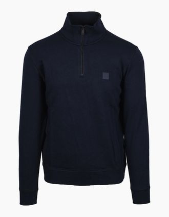 HUGO BOSS Mens Boss Orange ZETRUST SWEATSHIRT DARK BLUE - Navy - Size: SIZE 3xl