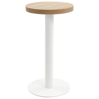 vidaXL Mesa De Bistr&oacute; Mdf Marr&oacute;n Claro 40 Cm Vidaxl
