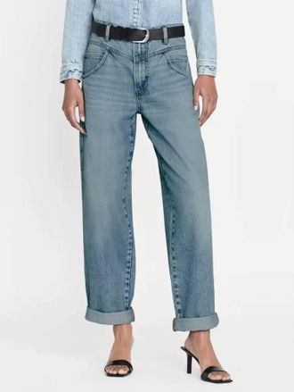 Frame Denim 90s Utility Loose Straight High Rise Jean In Beck