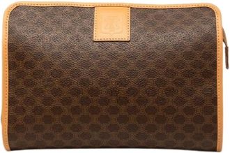 Celine Pre-owned Canvas Clutch - - Pre-owned - Donna - Marrone - ONE SIZE