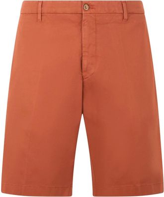 Fedeli Lightweight Bermuda Shorts - male - Fedeli - Casual Shorts - Orange - 4XL - Shorts