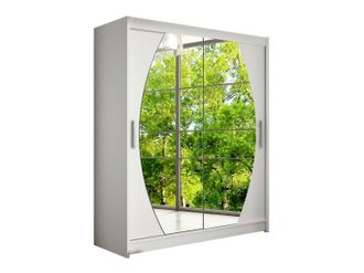 Mirjan24 Mobilier1 - Armario Closico 121, Blanco, 200x150x58cm, Puertas De Armario: Correderas, N&uacute;mero De Estantes: 0