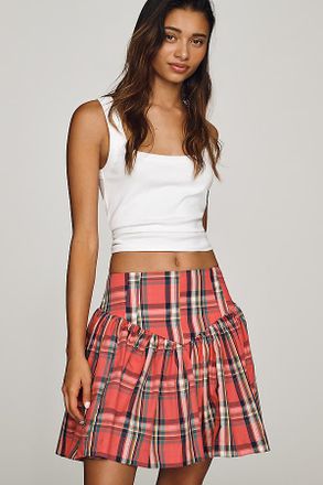 Maeve Basque-Waist Mini Skort