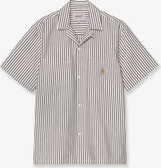 Carhartt Work in Progress Camicia Leavel in misto cotone con motivo a righe - CARHARTT WIP - gender_Man