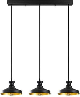 Wonderlamp Regleta colgante Harvey 22 Negro ii (3 luces)