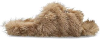 Balenciaga Sliders, female, Beige, Size: 12 US Furry Slide