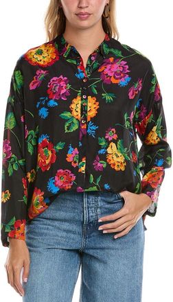 Johnny Was Slim Audrey Silk Blouse