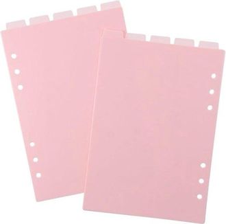 OEM Juego De Separadores A5 - 10 Hojas - Carpeta De 6 Anillas - 6 Agujeros - 5 Pesta&ntilde;as - Accesorios De Oficina