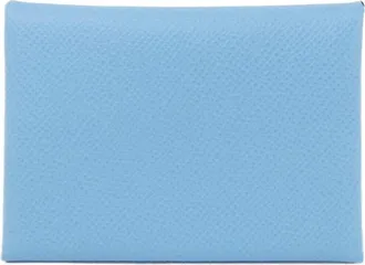 Herm&egrave;s Blue Celeste Epsom Leather Coin Purse/Coin Case (Pre-Owned)