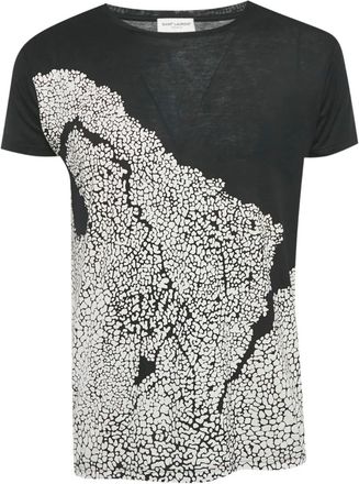 Saint Laurent T-shirt con stampa - Nero