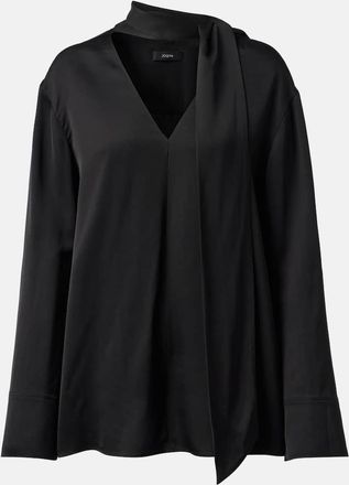 Joseph Blusa in seta con dettaglio foulard
