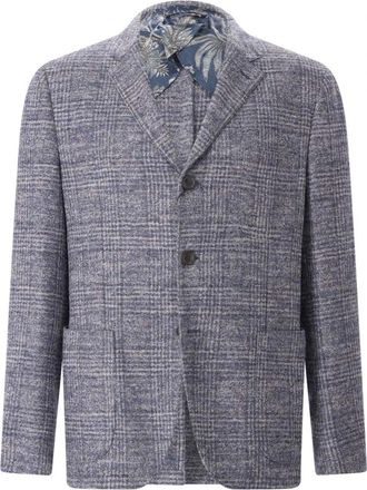 Etro Blazers - Heren - Blazers - Blauw - L - Wol - Jassen