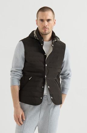 Brunello Cucinelli Down vest in Black at Nordstrom, Size 4X-Large Eu