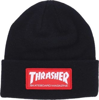 Thrasher Skate Mag Patch Beanie Hoed Zwart - Heren - Hoeden - Zwart - ONE Size - Accessoires
