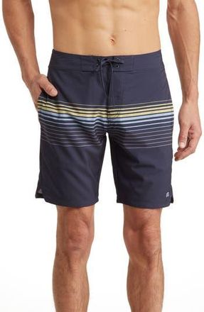 Travis Mathew Stripe Board Shorts in Dress Blues at Nordstrom Rack, Size 42