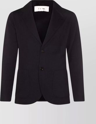 Lardini single-breasted suit jacket with notch lapel