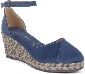 London Rag Sorcruz Espadrille Platform Wedge Pump in Navy at Nordstrom Rack, Size 9